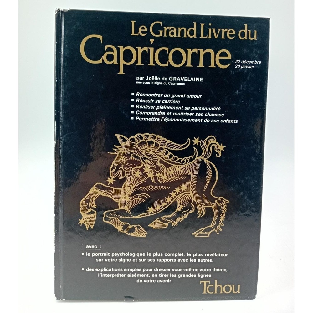 Le Grand Livre du Capricorne‎ - signes du zodiaque Edition Tchou 1980